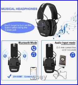 PROHEAR 030 Electronic Shooting Ear Protection Muffs with Bluetooth for Hunting