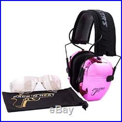 Pack'N Earmuffs Heat Chrome Plated Electronic Eyes & Ears Set 23NRR (Pink)