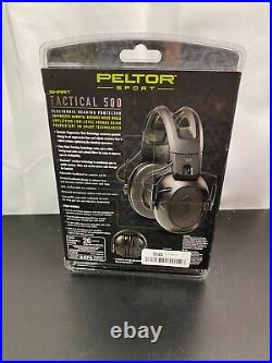 Peltor Sport Smart Tactical 500 Black Electronic Hearing Protector Earmuffs