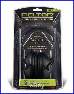 Peltor Sport Tactical 100 Electronic Hearing Protector, New, Free Shipping