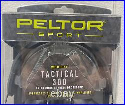 Peltor Sport Tactical 300 Electronic Hearing Protector TAC300-OTH Earmuff NEW