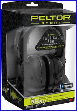 Peltor Sport Tactical 500 Electronic Hearing Protector, Bluetooth Wireless