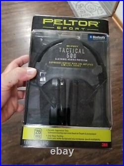 Peltor Sport Tactical 500 Electronic Hearing Protector, TAC500-OTH Bluetooth NEW