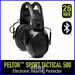 Peltor Sport Tactical 500 Smart Electronic Hearing Protector with Bluetooth T