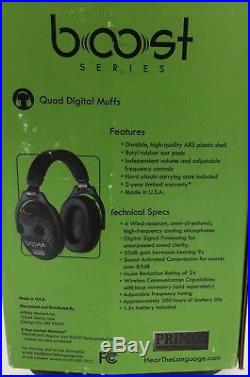 Primos Boost Series Quad Digital Muffs Over The Ear New Pbs-dq-cf Carbon Hunting
