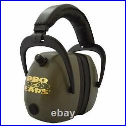 Pro Ears Gold II 30 Range Earmuff NRR 30 Hearing Protector Ear Muffs, Green