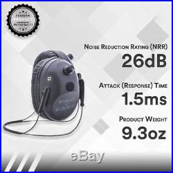 Pro Ears PRO TAC PLUS GOLD, NRR 26dB Behind The Head Electronic Ear Muffs, Green