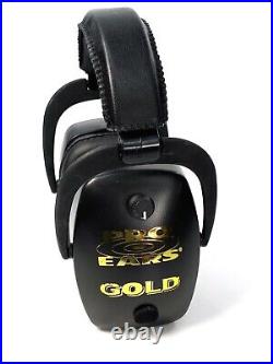 Pro Ears Pro Mag Gold NRR33 Ear Muffs Protection & Amplification GS-DPM Black