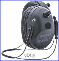 Pro-Ears Pro Tac Plus Gold Low Profile NRR 26 Earmuffs, Black, GS-PT300-B-BH-L