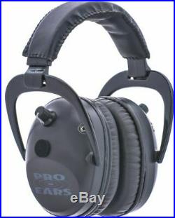 Pro-Ears Pro Tac Plus Gold Low Profile NRR 26 Earmuffs, Black GS-PT300 GSPT300B