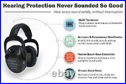 Pro Ears Pro Tac SC? Gold Ear Muffs Military Grade Electronic Hearing Protect