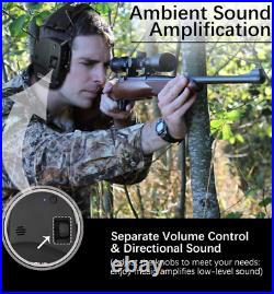 Prohear 030 Electronic Shooting Ear Protection Muffs With Bluetooth, Sound Ampli