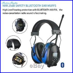 Protear Bluetooth FM/AM Radio Safety Earmuffs Electronic Noise Reduction Audio E