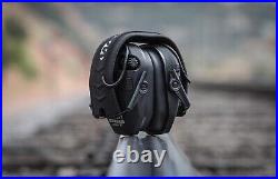 Quad Electronic Muffs with Bluetooth 360 Degree Sound Capture Low Profile