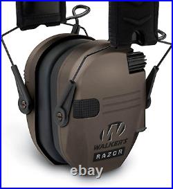 Razor Slim Shooter Electronic Hunting Folding Hearing Protection Earmuffs with 2