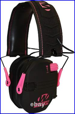 Razor Tacti-Grip Earmuffs- Black Game Ear Razor Slim Electronic Muff, Pink- 23 N