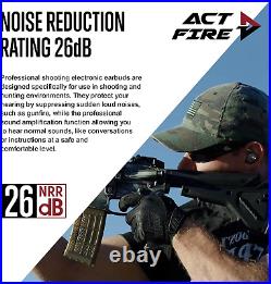 Shooting Ear Protection Earmuffs, NRR 26Db Hearing Protection Earbuds Electronic