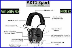 Sport Sound Amplification Earmuff Hearing Protection Impact Noise Electronic New