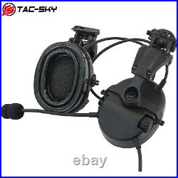 TAC-SKY Electronic Shooting Tactical Noise Canceling Headset for ARC Rail Helmet