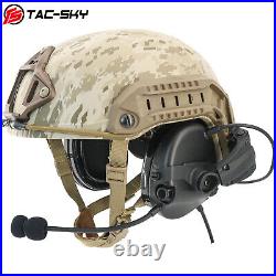 TAC-SKY Electronic Shooting Tactical Noise Canceling Headset for ARC Rail Helmet