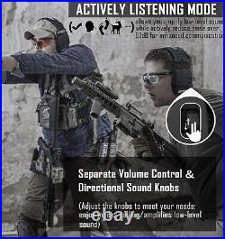 Upgraded Bluetooth Electronic Shooting Hearing Protection Muffs withGel Ear Pads
