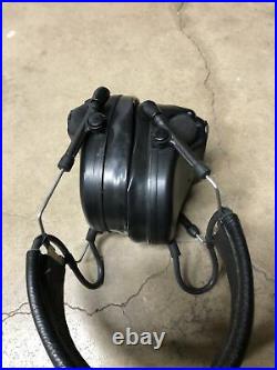 Used Peltor ComTac III Hearing Defender Electronic Earmuffs With Boom Mic