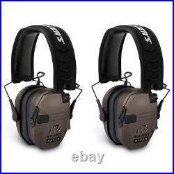 WALKER'S Protection Earmuff 3.8x8.1 Electronic Hearing Razor Slim (2 Pack)