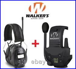 Walker GWP-RDOM Digital AM FM Radio Muff + RZRWT RAZOR WALKIE TALKIE ATTACHMENT