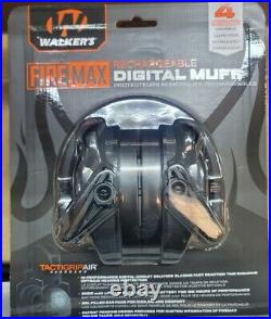 Walker's GWP-DFM Firemax Electronic Digital Black Earmuff Free Shipping