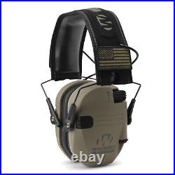 Walker's Razor Electronic Muffs (FDE Patriot) 2-Pack with Walkie Talkies & Glasses