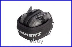 Walker's Razor Slim Electronic Shooting Muffs 4-Pack Bundle (Carbon Gray)