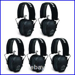 Walker's Razor Slim Electronic Shooting Muffs 5-Pack, Black