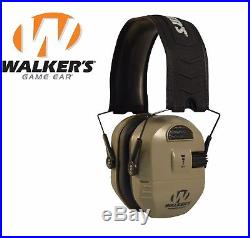 Walker's Ultimate Alpha Power Muff Electronic Earmuffs (NRR 26dB) Earth Shooting