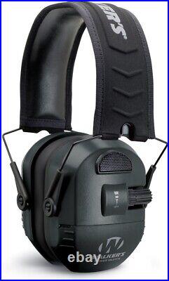 Walker's Ultimate Power Muffs Black 9x Hearing Enhancement Compact 26db NRR