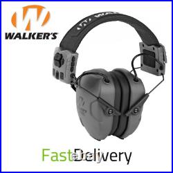 Walker's Xcel 500BT Digital Electronic Earmuff withBluetooth, Gray, Fast Shipping