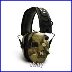 Walkers Razor Electronic Muffs MultiCam Camo Tan 2 Pack with Walkie Talkie