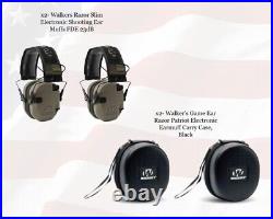 Walkers Razor Slim Electronic Ear Muffs Patriot Series FDE with Bundle Options