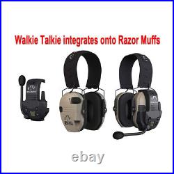 Walkers Razor Slim Electronic Muffs Raid 2 Pack with Walkie Talkies Bundle