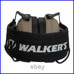 Walkers Razor Slim Electronic Shooting Muffs 4 Pack US Flag FDE