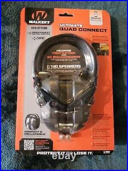 Walkers Ultimate Digital Quad Connect Electronic Earmuffs Bluetooth NRR27