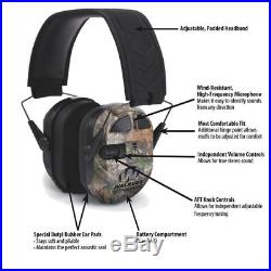 Walkers Ultimate Power Electronic Earmuff Quads 27db Shoot Hearing Protect BLK
