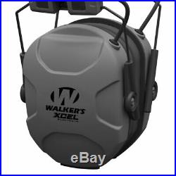 Walkers XCEL 500BT Electronic Active Shooting Hearing Protection Earmuffs, Gray