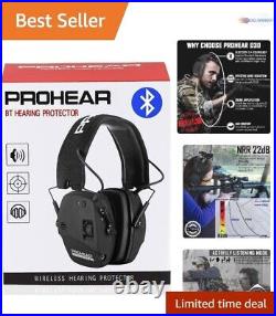 Wireless Electronic Shooting Ear Protection Earmuffs Noise Reduction Large