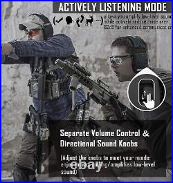 Wireless Noise Reduction Earmuffs for Gun Range Lightweight & Portable Design